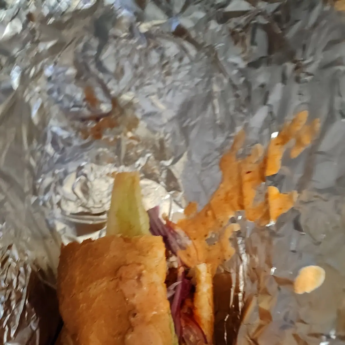 Buffalo Chicken with Weird Lettuce