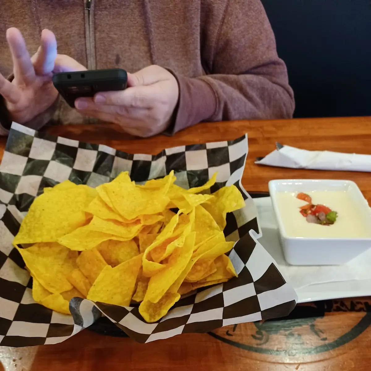 Nachos with Cheese Quesadilla