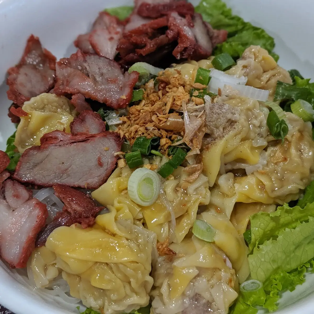 Wonton BBQ Pork Noodle Soup