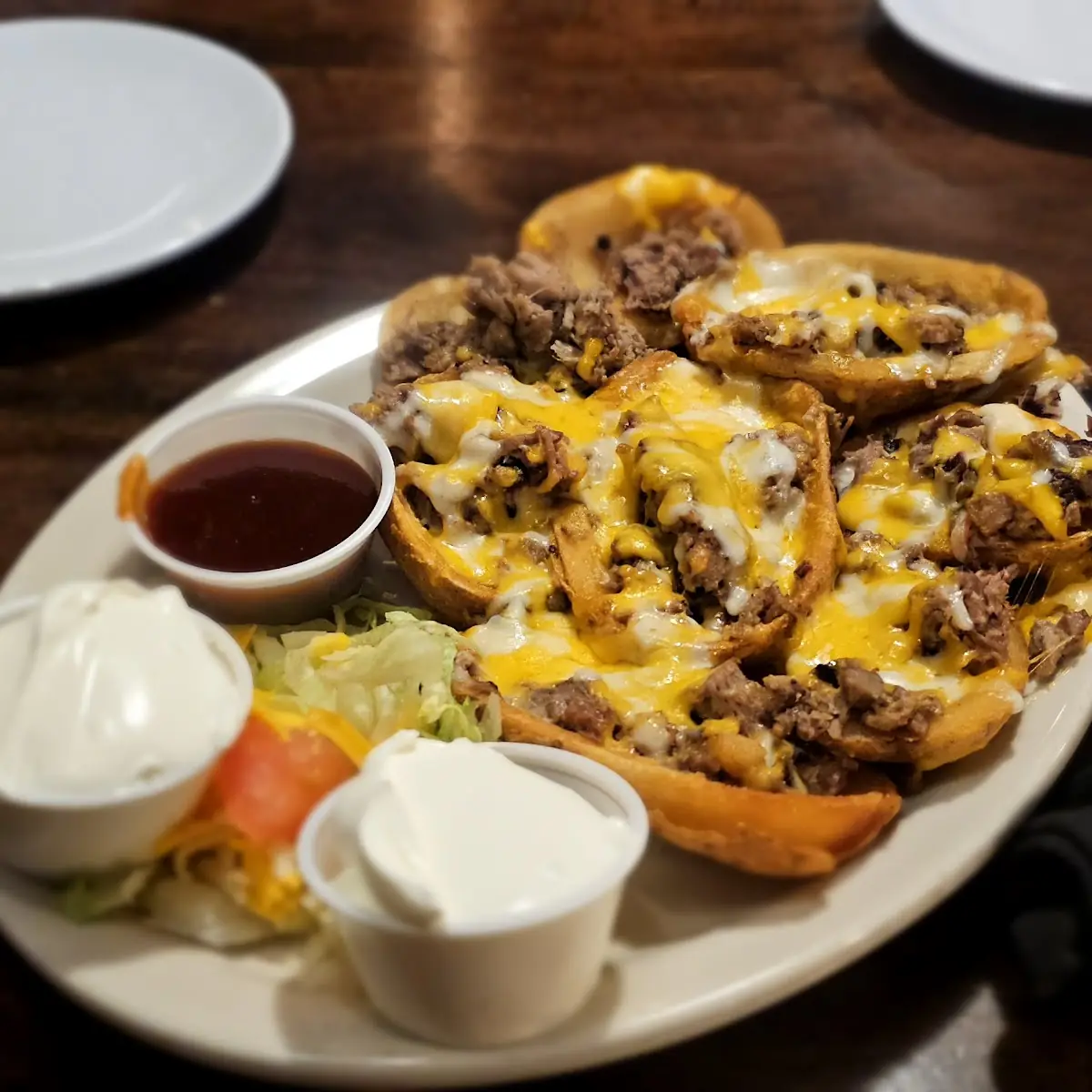 Potato Skins BBQ Brisket & Cheese
