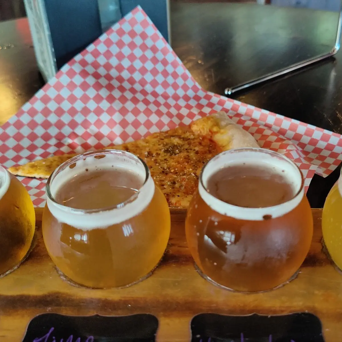 Flight in a Slice of Cheese Pizza