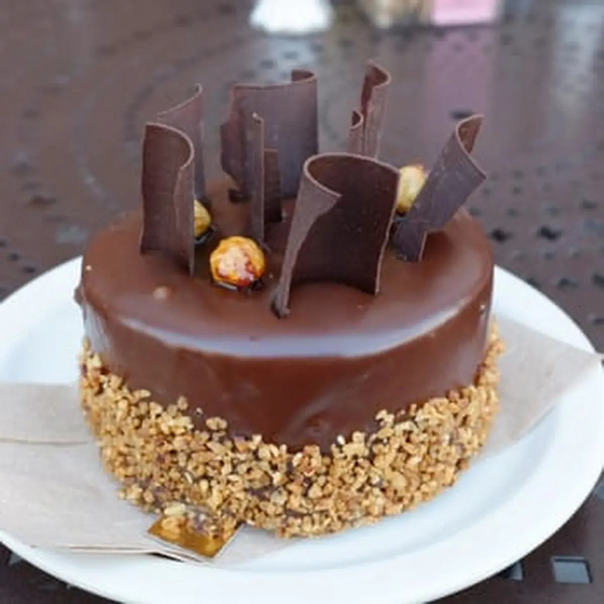 Chocolate Hazelnut Cake Individual
