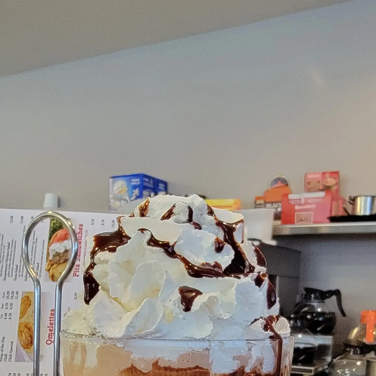 Chocolate Milkshake with Whipped Cream