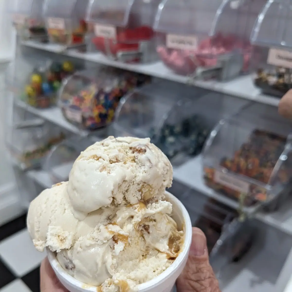 Single Scoop Caramel Cheesecake Cookie Blast