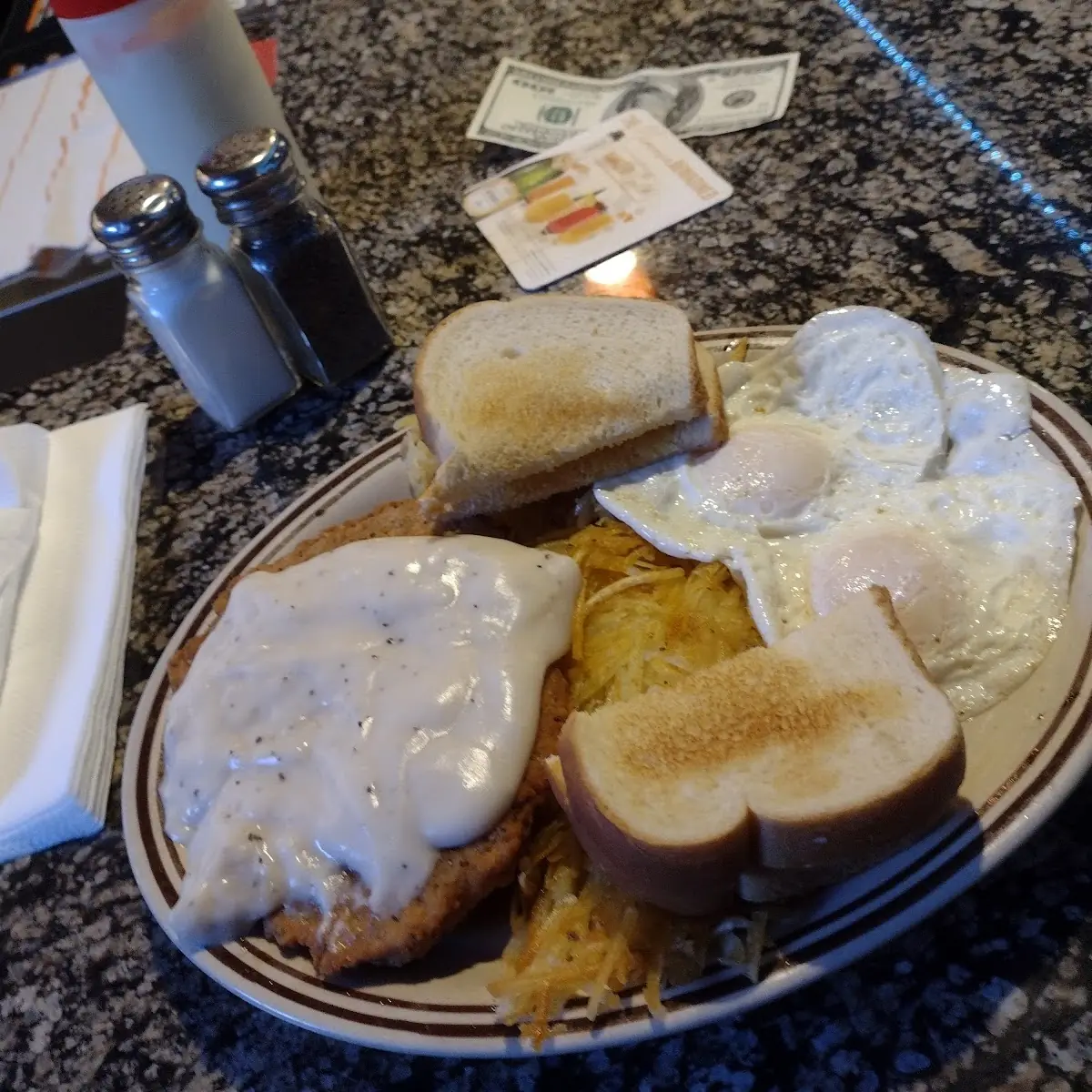 Chicken Fried Steak and Eggs