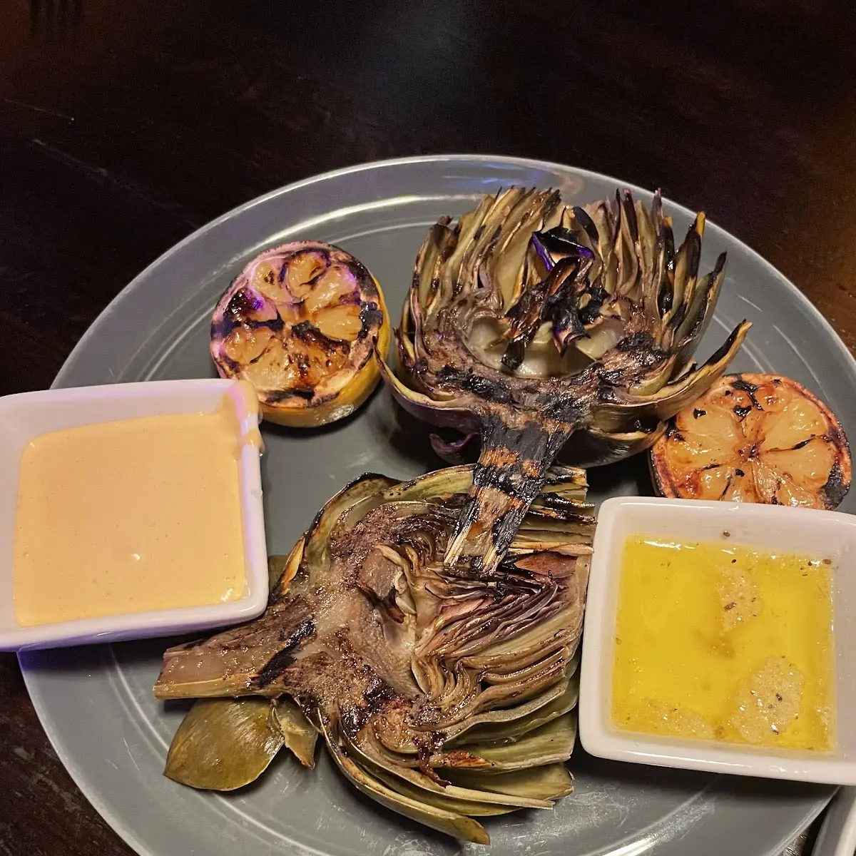 Char-Grilled Artichoke