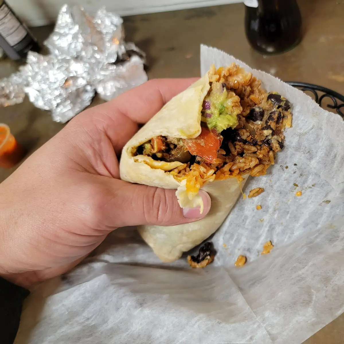 Papas Con Chorizo Burrito