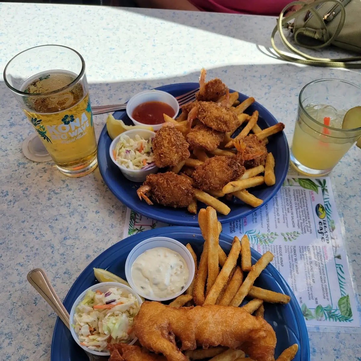 Hand Beer Battered Alaskan Halibut Fish & Chips
