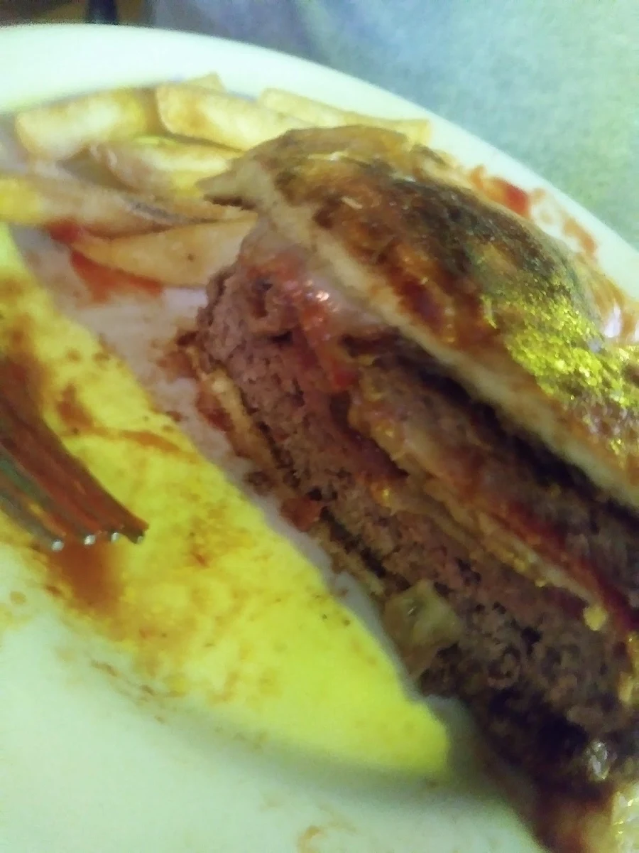 Pizza Stuffed Burger