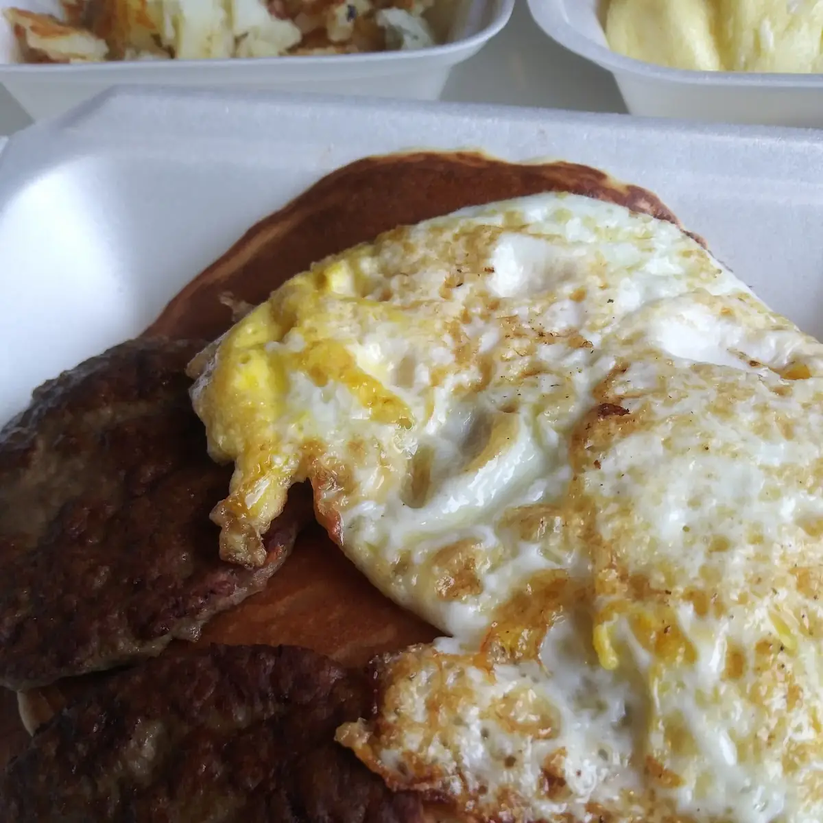 Turkey Sausage Patties and Eggs