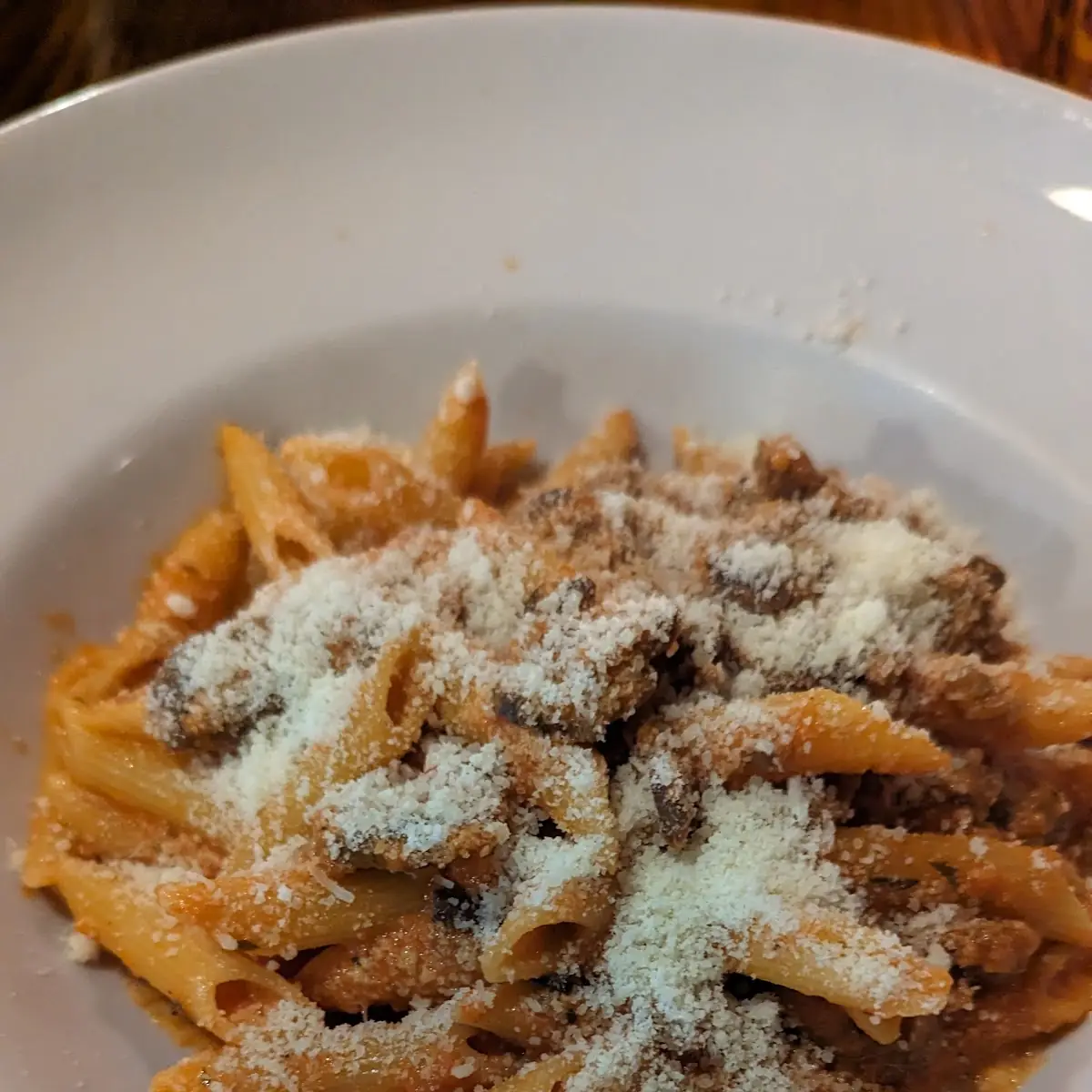 Penne Funghi Salsiccia