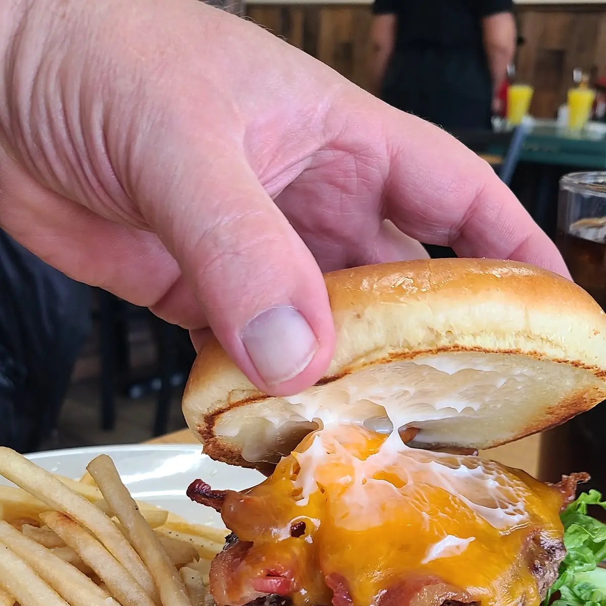 Bacon Cheddar Cheese Burger