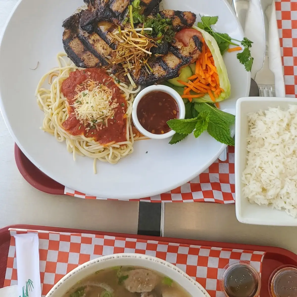 Beef Pho and Viet Pork Chops