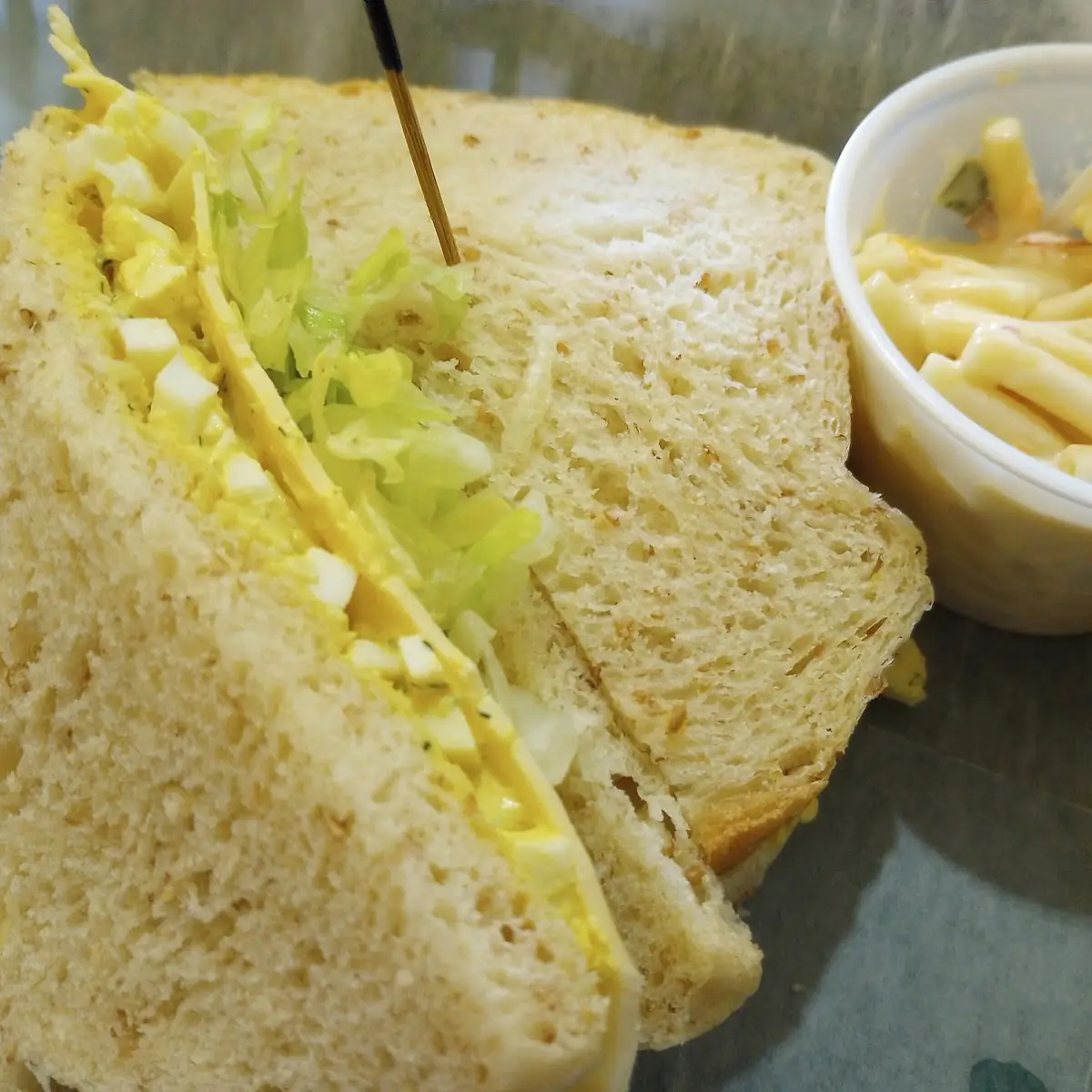 Egg Salad on Wheat Bread with Lettuce
