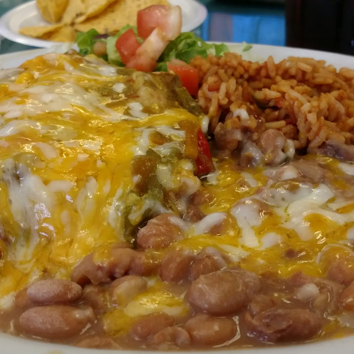 Green Chile Chicken Enchilada Casserole
