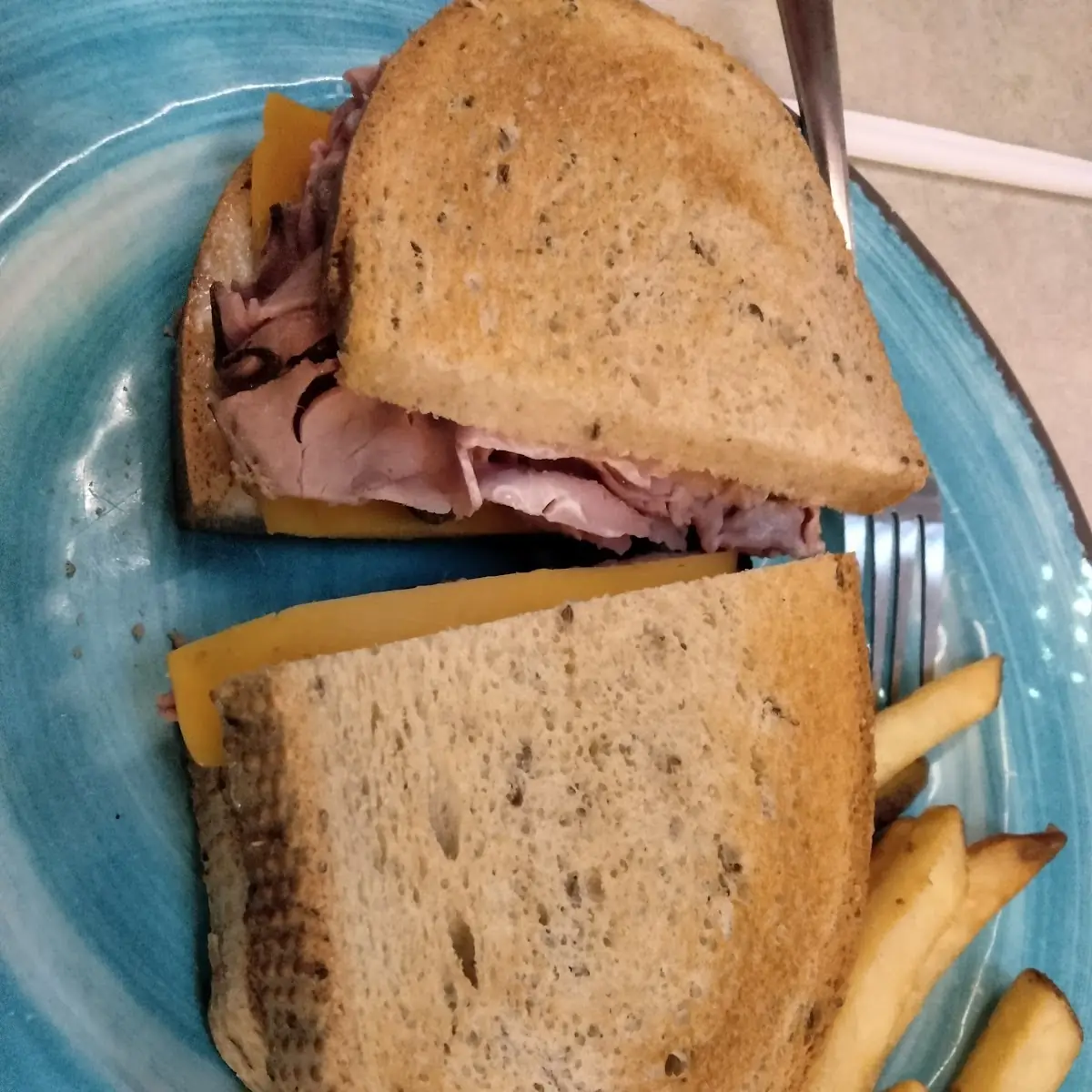 Roast Beef and Cheese Sandwich