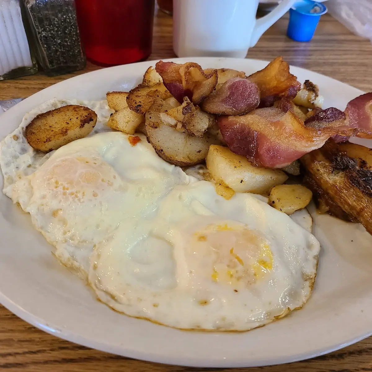 Eggs Bacon Home Fries