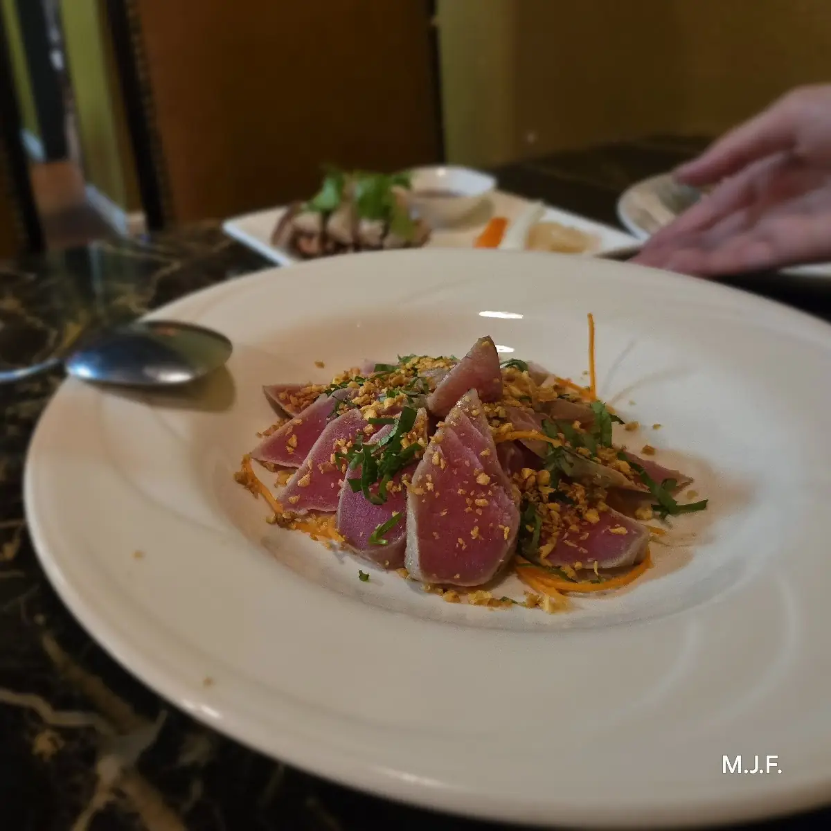 Seared Ahi Tuna with Sauce on the Side