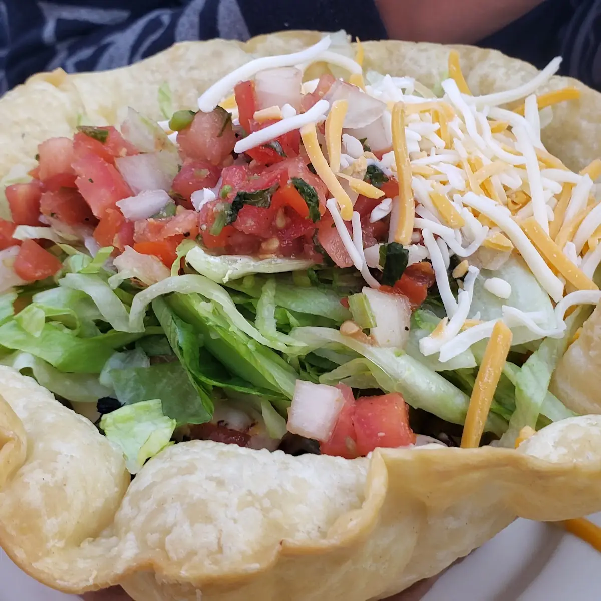 Chicken Fajita taco salad
