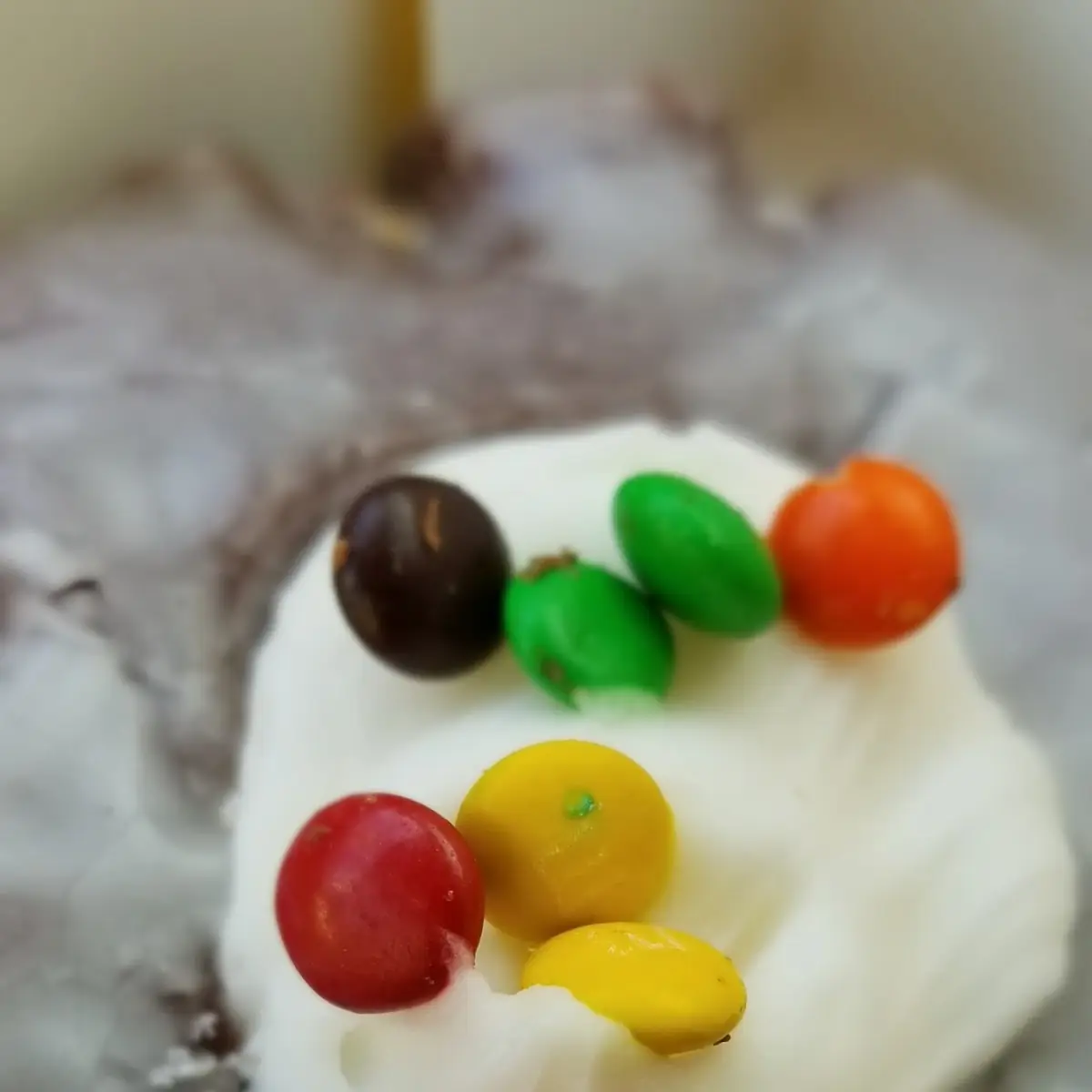 Chocolate Cake Donut with Creme