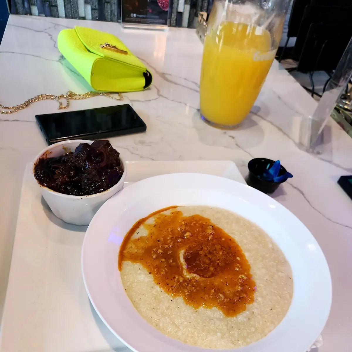Ox Tail and Grits