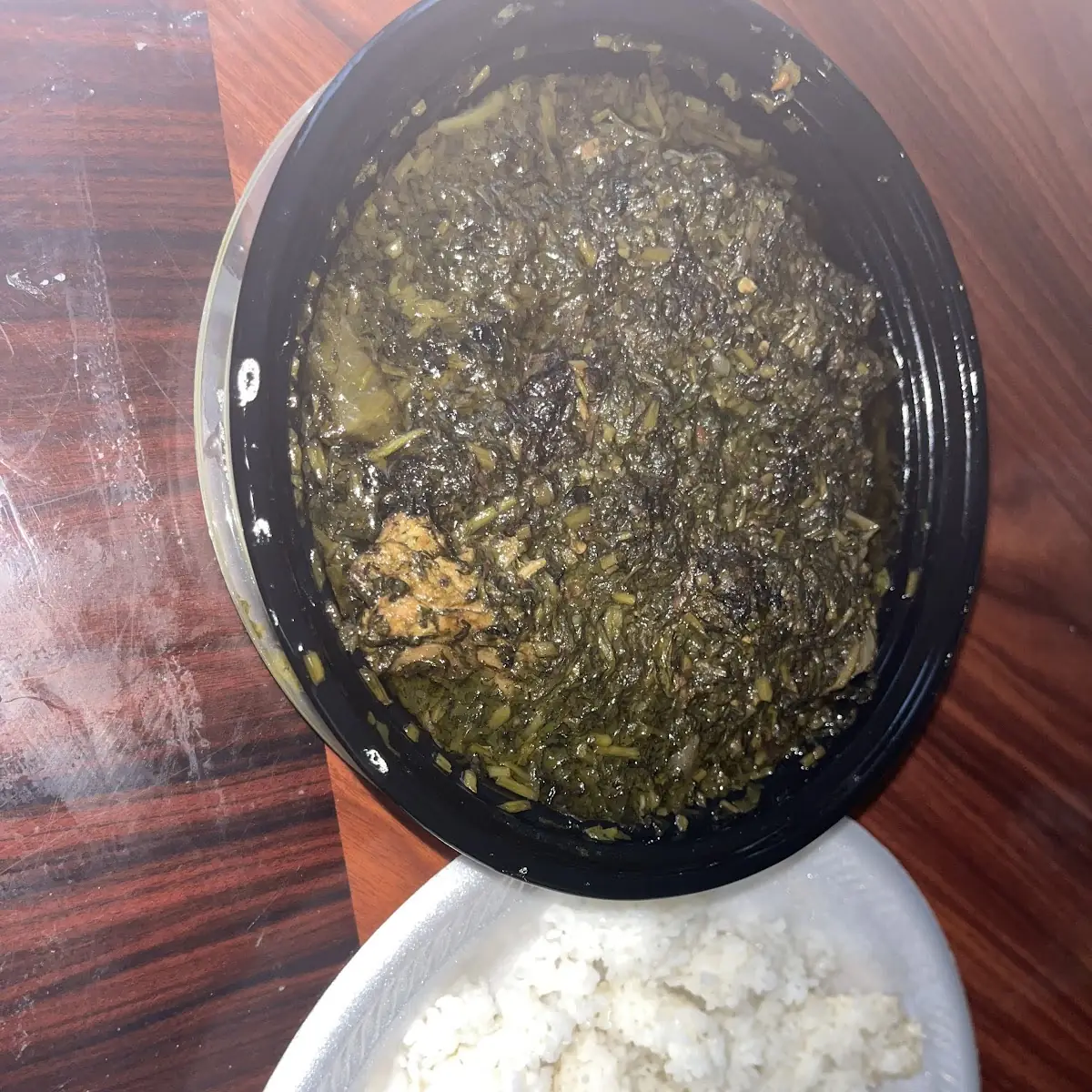 Cassava Leaf with Rice