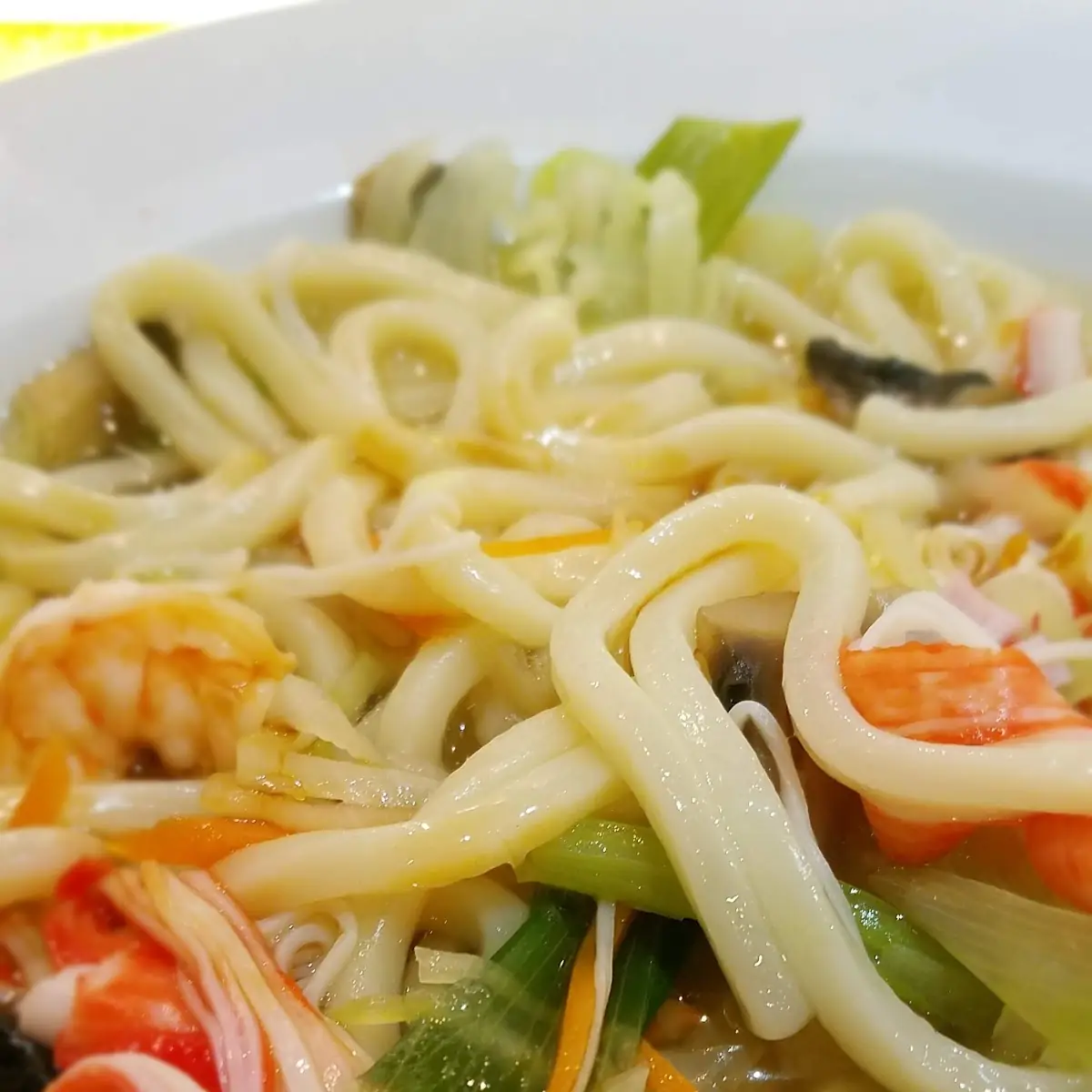Seafood Udon Noodle Soups