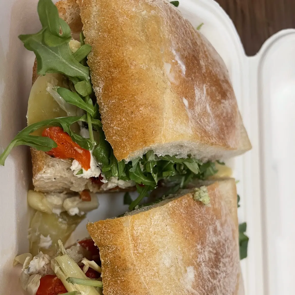Veggie Goat Cheese Sandwich