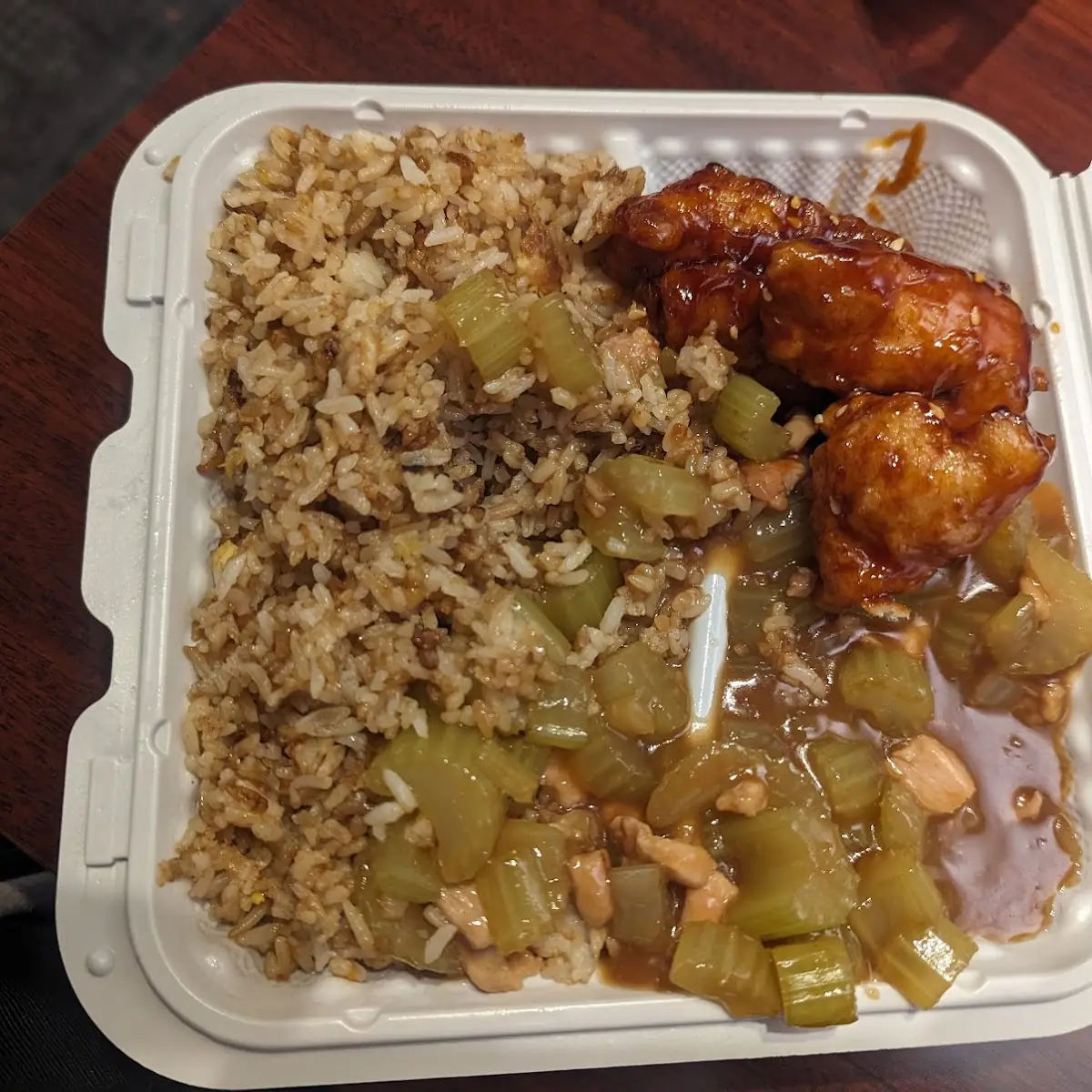 Sesame Chicken and Chicken Chow Mein