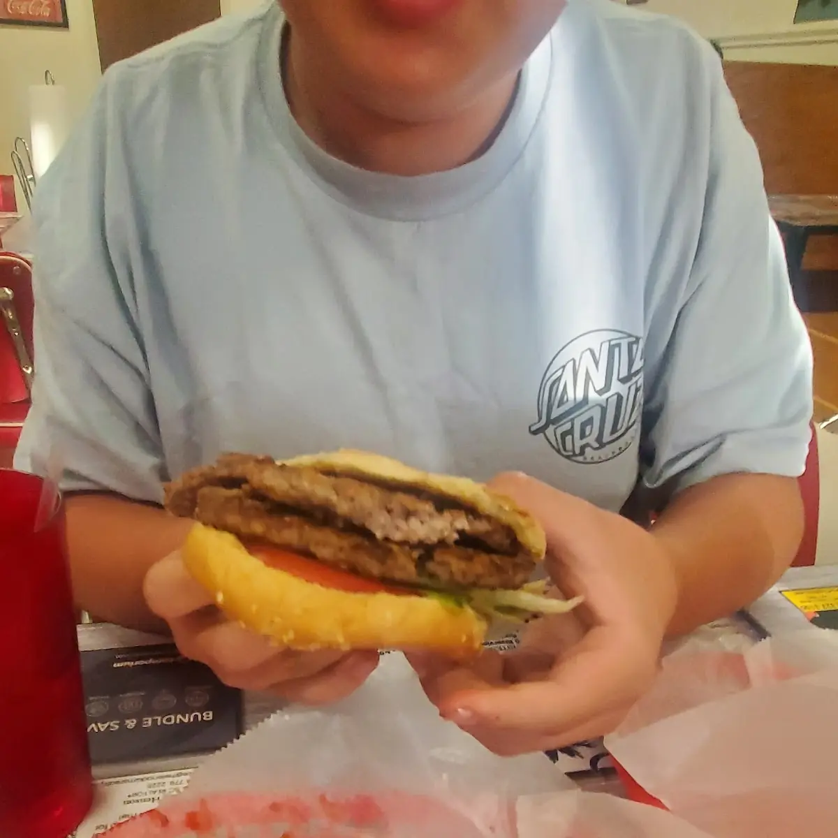 Double Cheeseburger and Fries