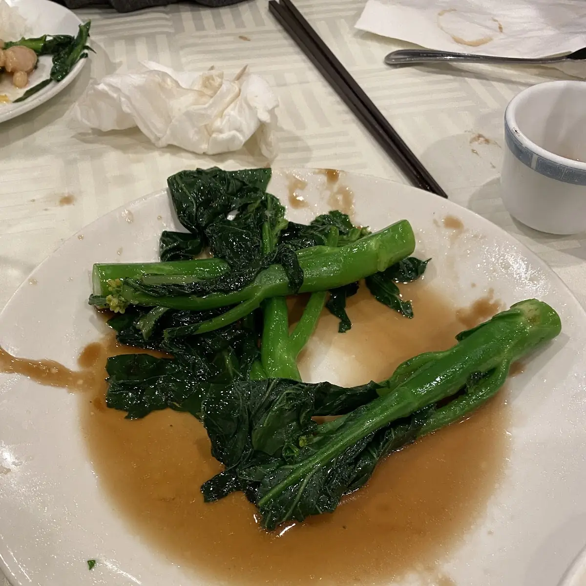Snow Pea Leaf with Garlic and Ginger