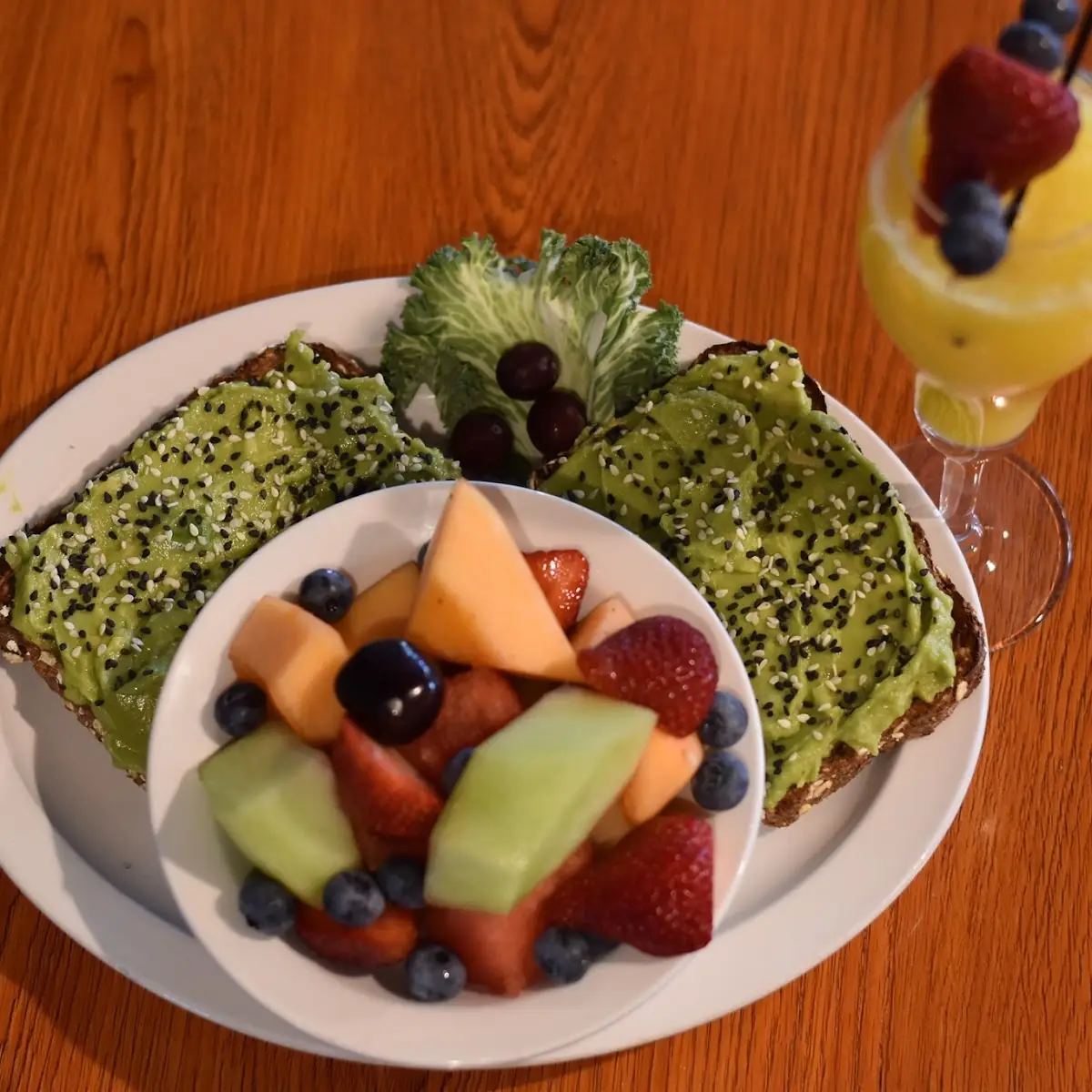 Avocado Toast & Fruit
