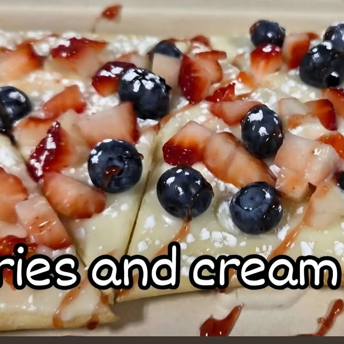Berries & Cream Flatbread