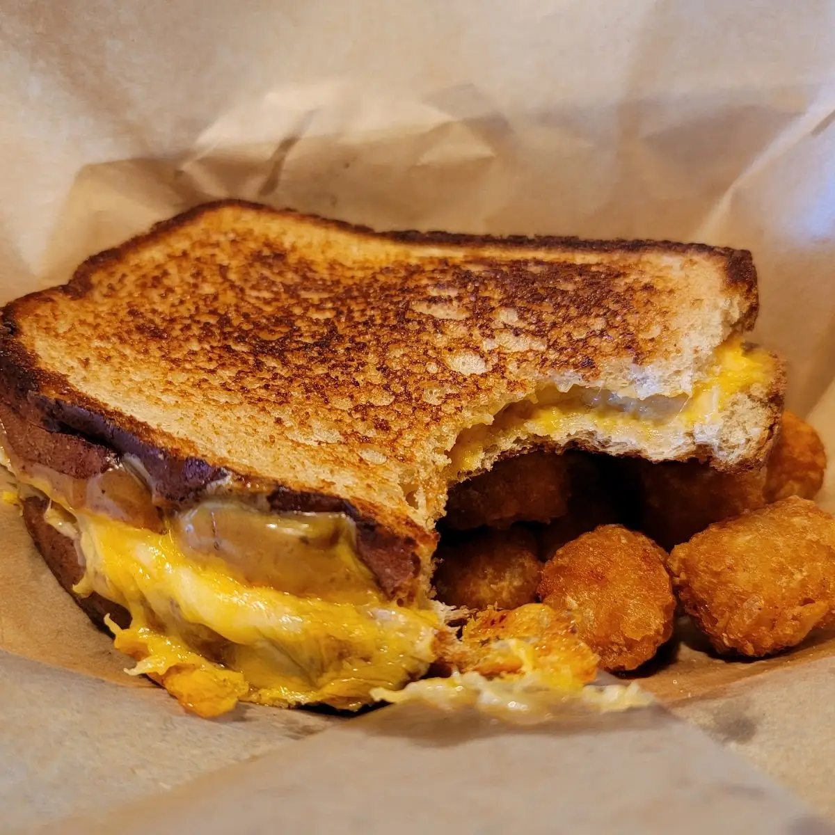 Grilled Cheese & Tater Tots