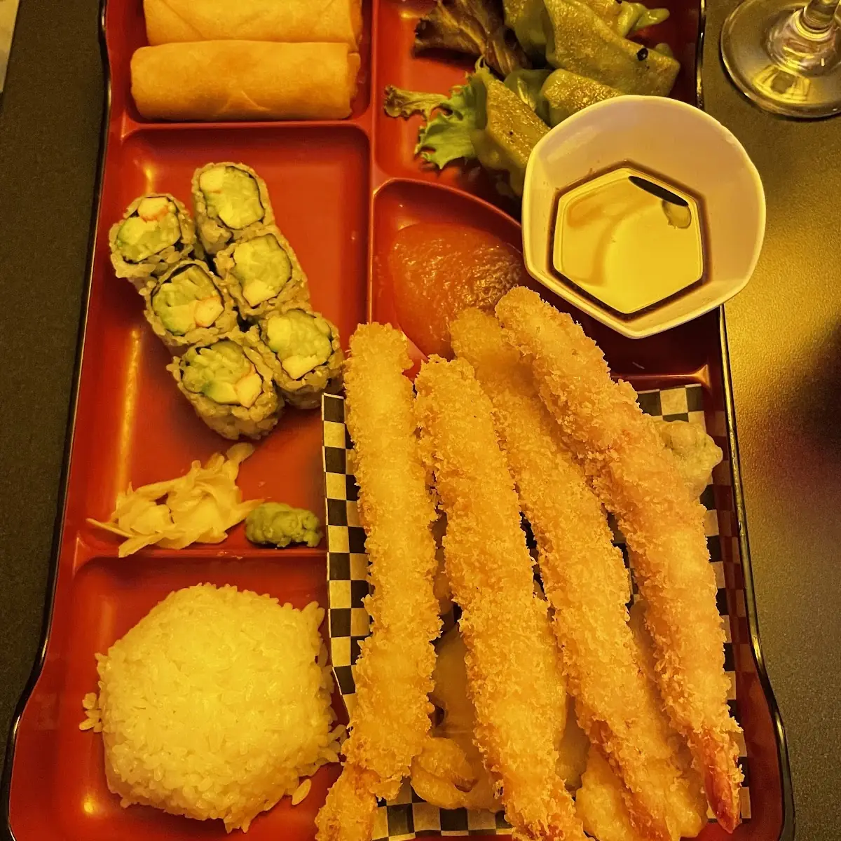 Bento Box Tempura Shrimp