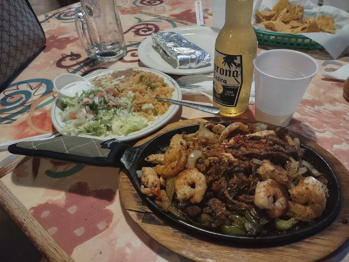 Chicken Shrimp Steak Fajitas