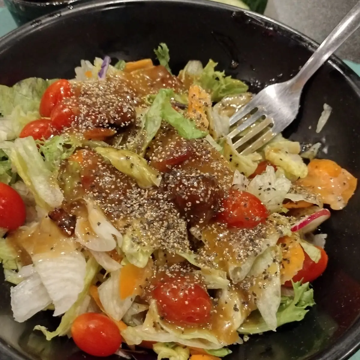 House Salad with Bacon Dressing
