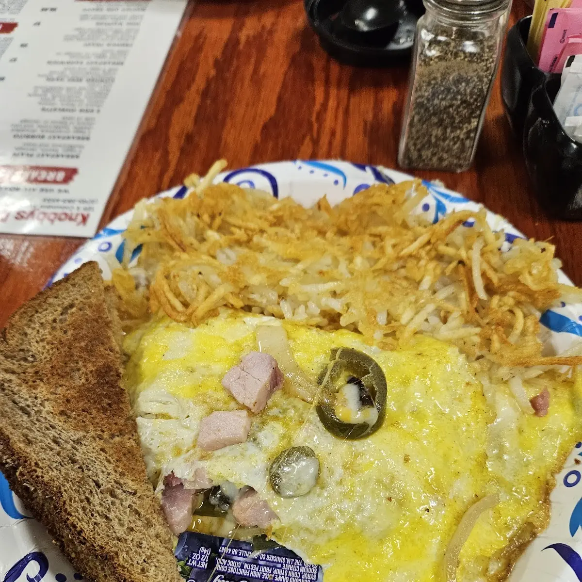 3 Egg Omelet Hash Browns Toast