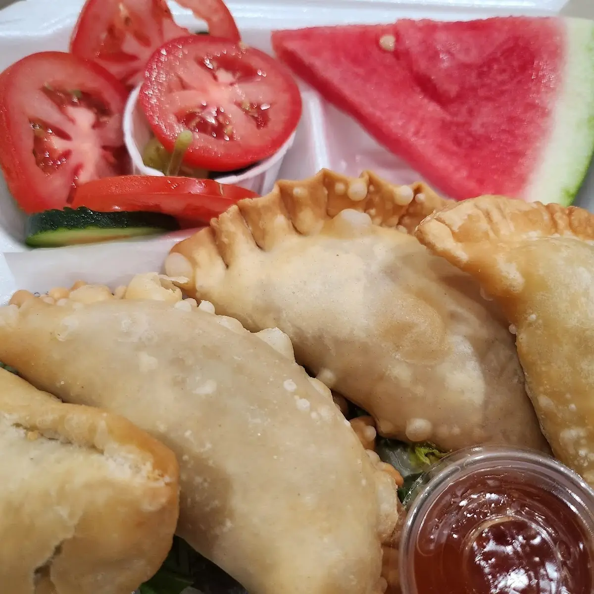 Vegetarian and Chicken Samosa