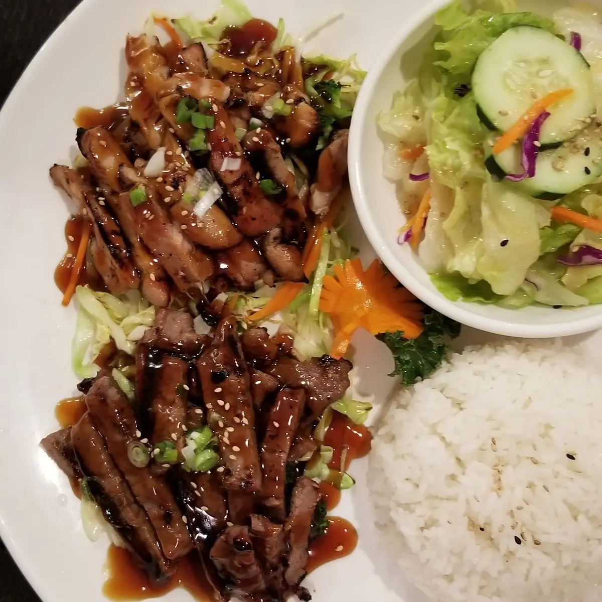 Teriyaki Chicken and Teriyaki Beef