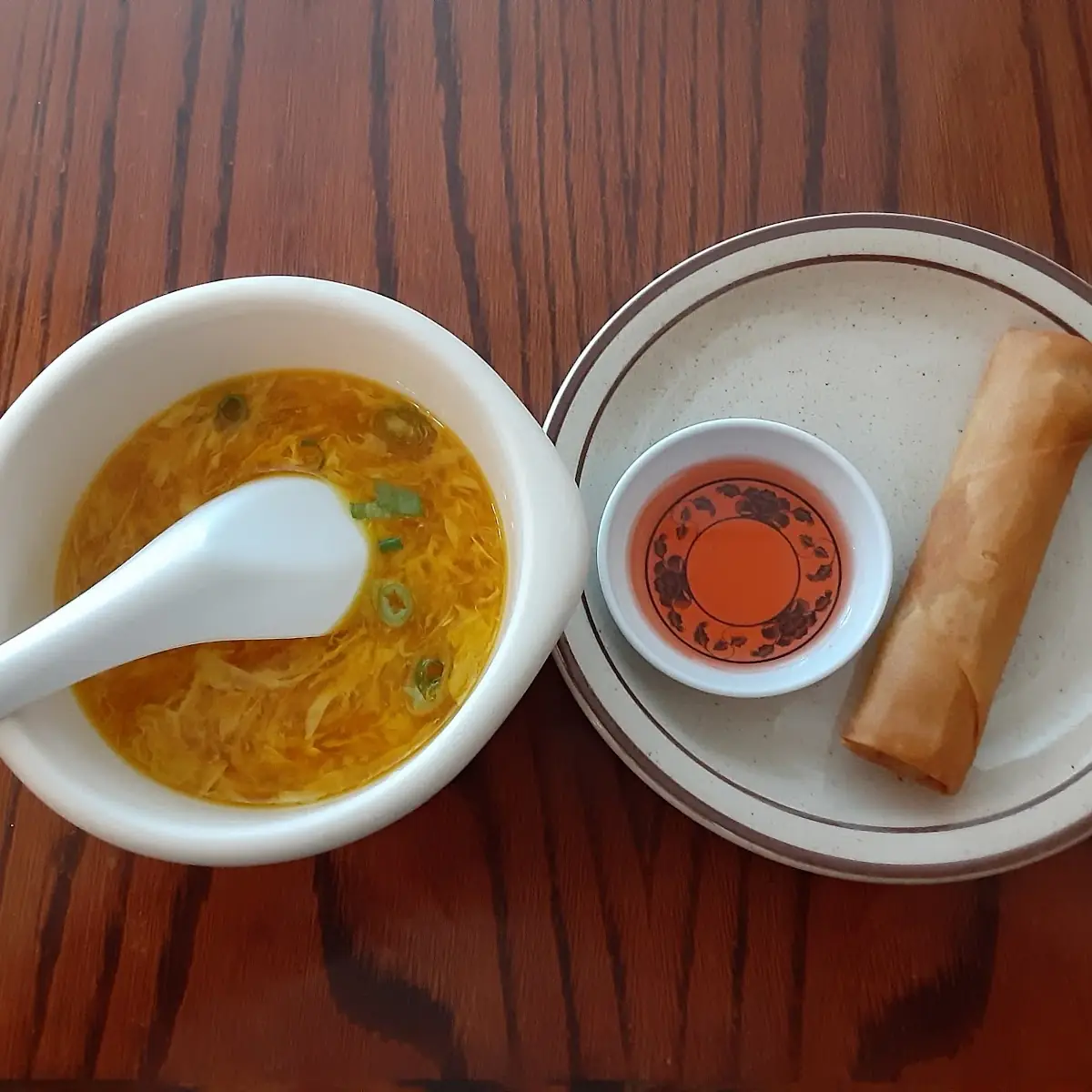 Egg Drop Soup and Egg Roll
