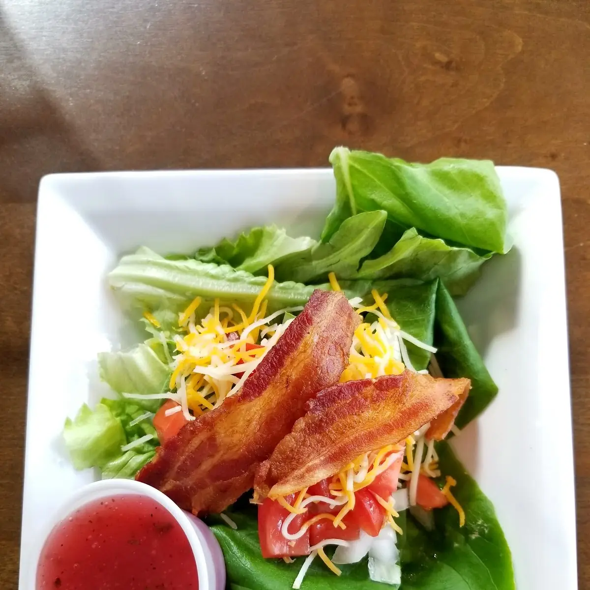Side Salad with Added Bacon