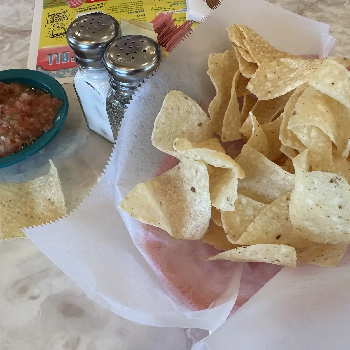 Crispy Tortilla Chips and Dips