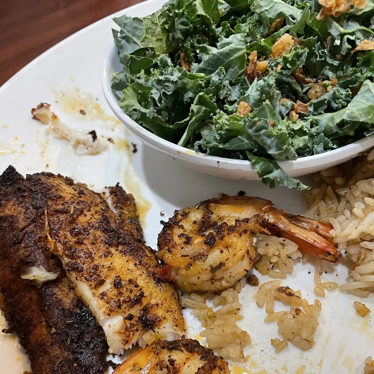 Catfish & 6 Shrimp Blackened Catfish Nuggets