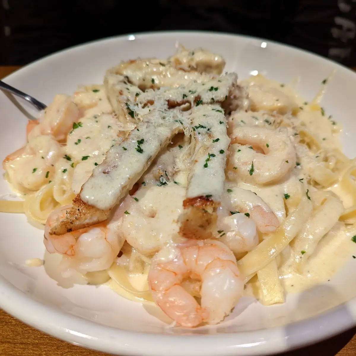 Alfredo Pasta with Shrimp Alfredo