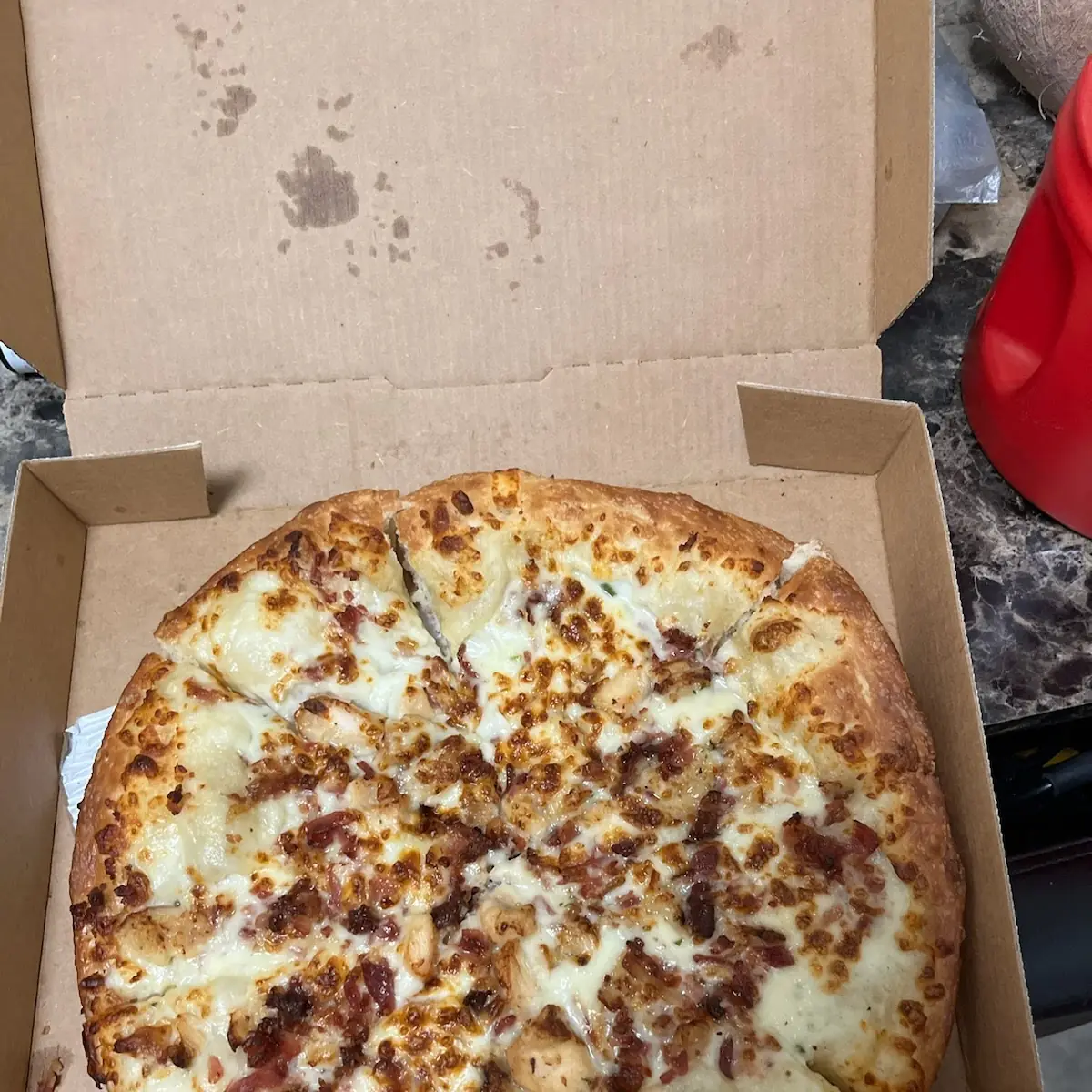 Cheese Pizza with Parmesan Sauce