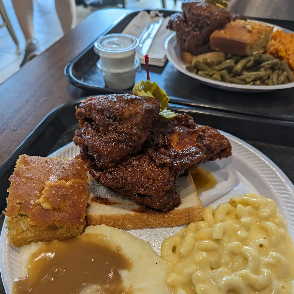 Hot Chicken Carrot Souffle Mac & Cheese Cornbread
