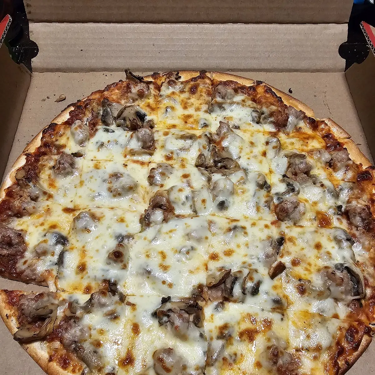 Sausage Mushroom Pizza