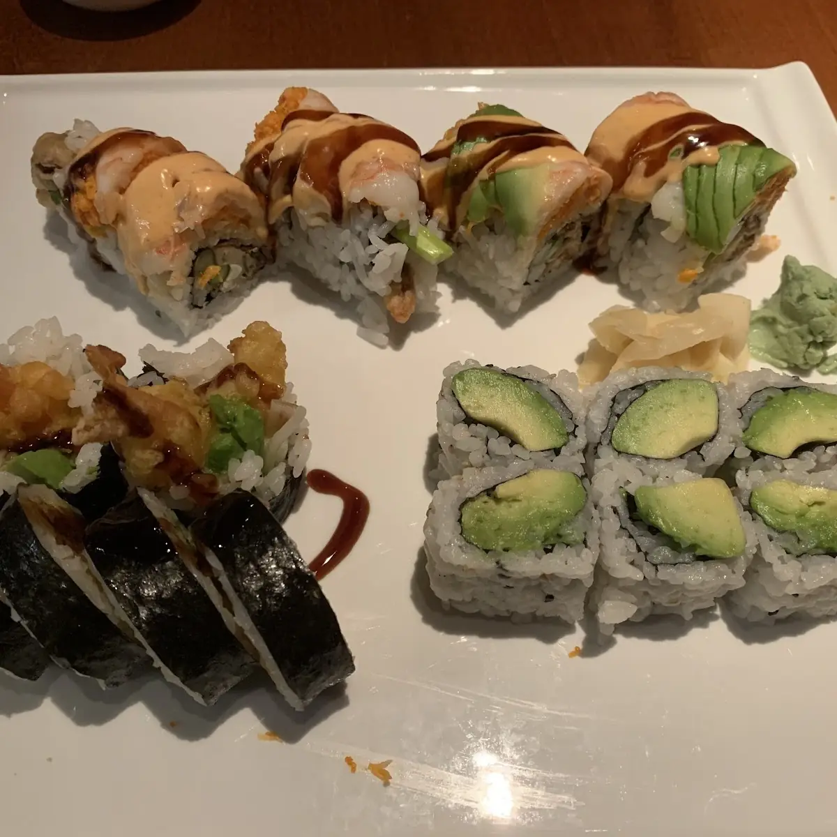 Avocado and California Roll