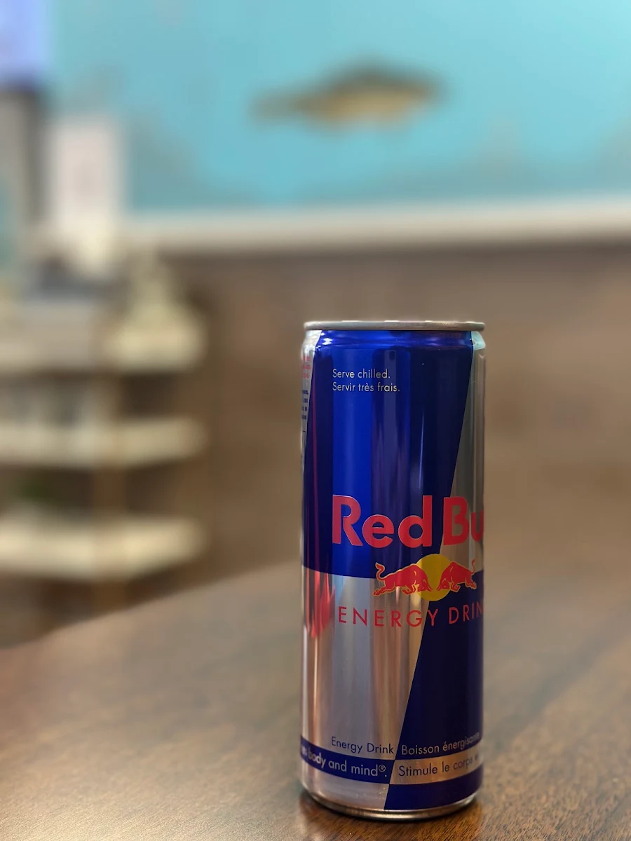 Red Bull, The Burger Mechanic - The English Fish and Chips Shop